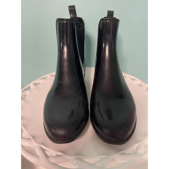 Sam Edelman Tinsley Rain Boots Matte Black Women's‎ Size 8 S-297 - Picture 1 of 8